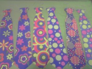 Clowns / Ties - Plastic tie - bow tie or long tie  (assorted designs)